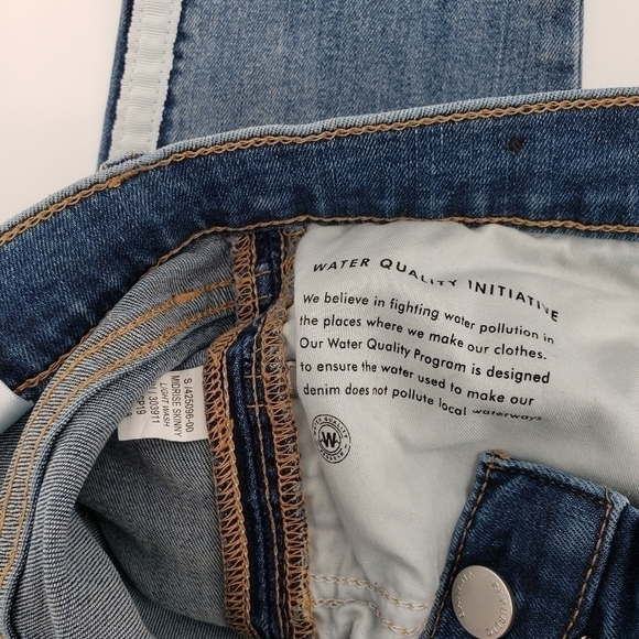 Banana Republic Premium Denim Tuxedo Striped Mid-rize Skinny Jeans - Picture 7 of 7